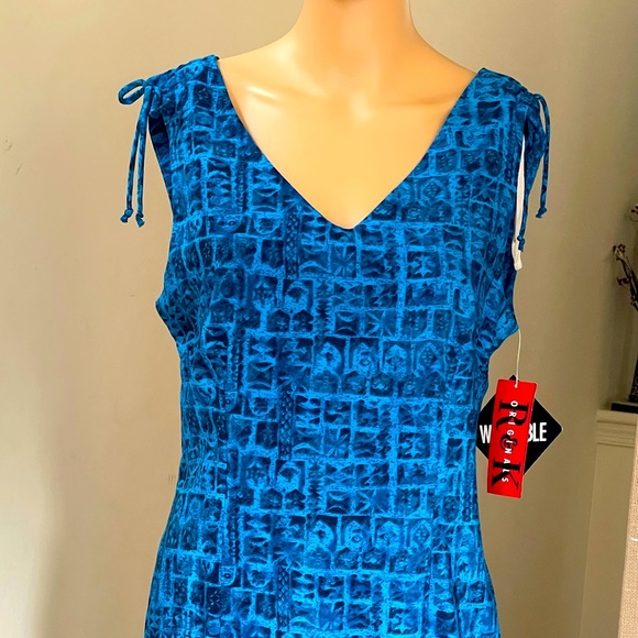 NWT Blue Maxi Summer Dress      Size: 6 - Picture 2 of 7